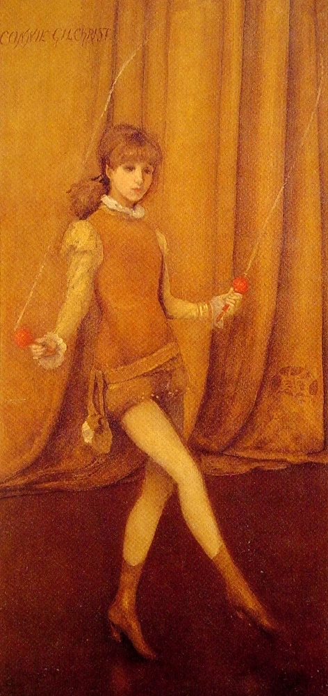 Ames McNeill Whistler - Armonia in giallo e oro La ragazza d'oro Connie Gilchrist